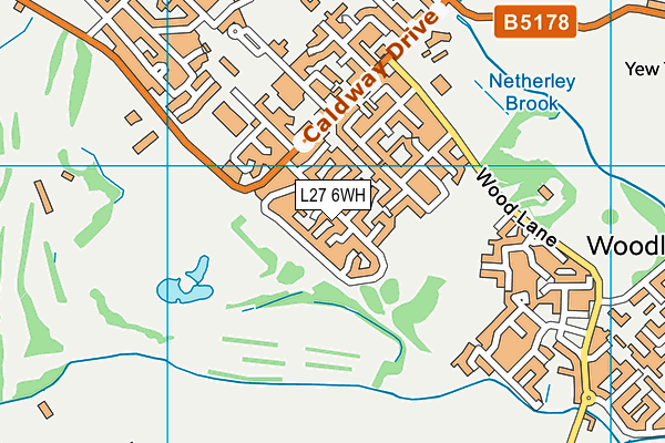 L27 6WH map - OS VectorMap District (Ordnance Survey)