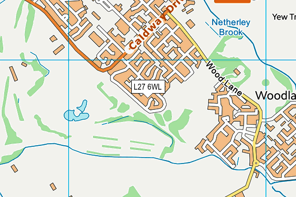 L27 6WL map - OS VectorMap District (Ordnance Survey)