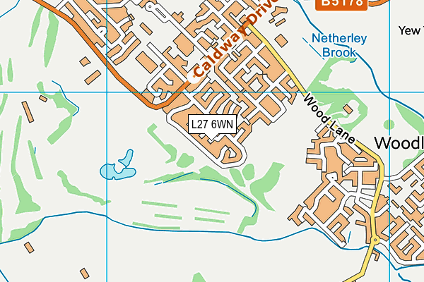 L27 6WN map - OS VectorMap District (Ordnance Survey)