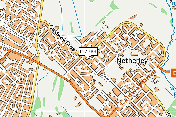 L27 7BH map - OS VectorMap District (Ordnance Survey)