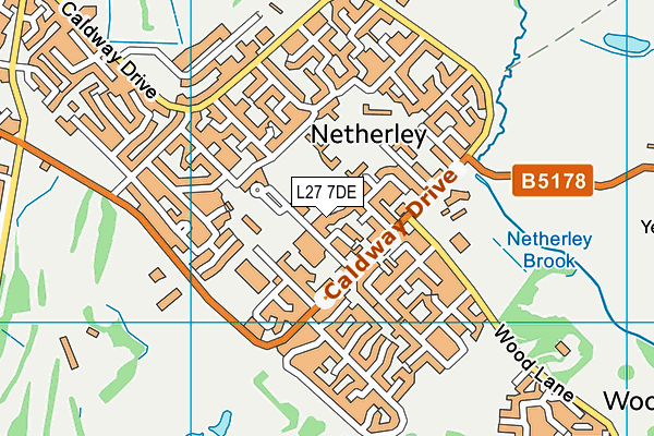 L27 7DE map - OS VectorMap District (Ordnance Survey)