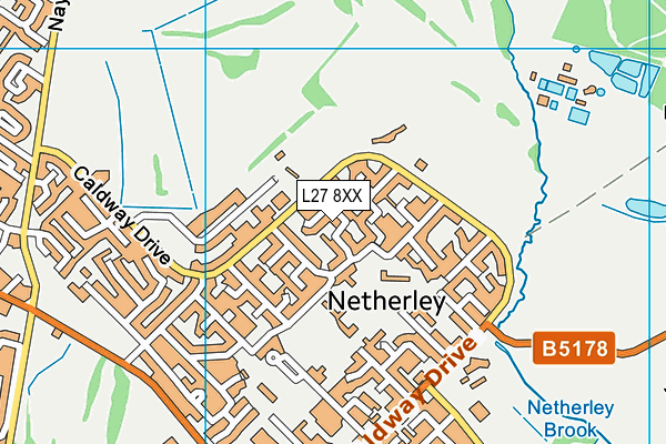 L27 8XX map - OS VectorMap District (Ordnance Survey)