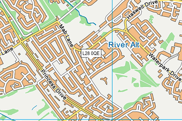 L28 0QE map - OS VectorMap District (Ordnance Survey)