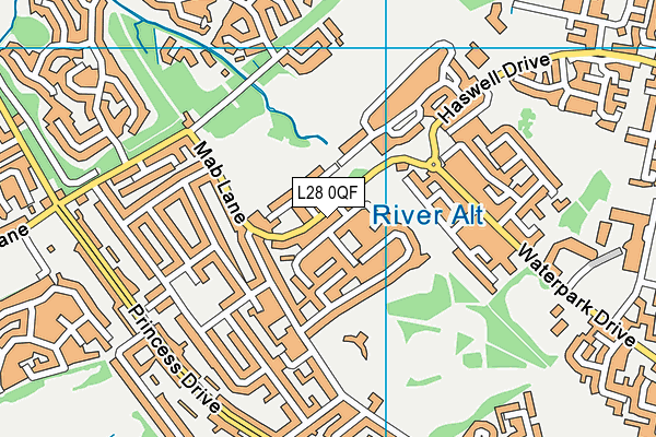 L28 0QF map - OS VectorMap District (Ordnance Survey)
