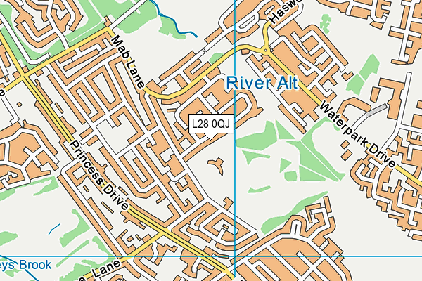 L28 0QJ map - OS VectorMap District (Ordnance Survey)