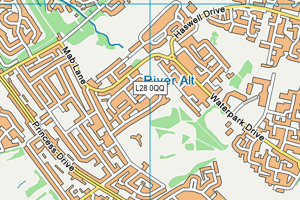 L28 0QQ map - OS VectorMap District (Ordnance Survey)