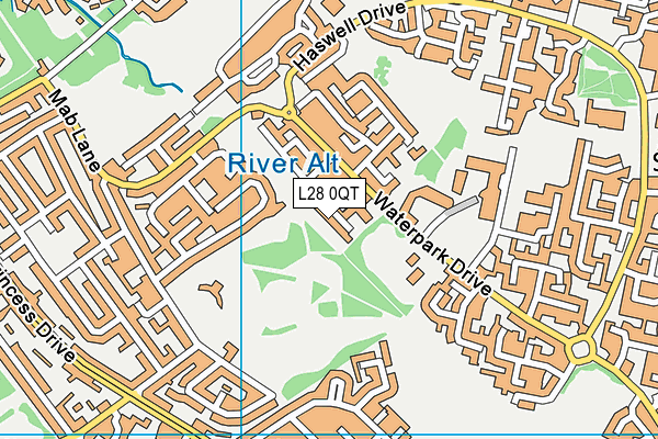 L28 0QT map - OS VectorMap District (Ordnance Survey)
