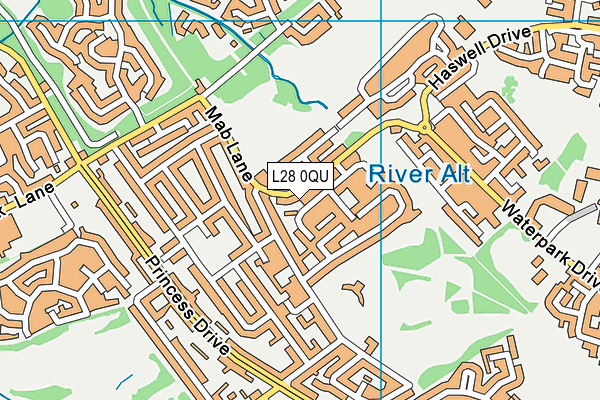 L28 0QU map - OS VectorMap District (Ordnance Survey)