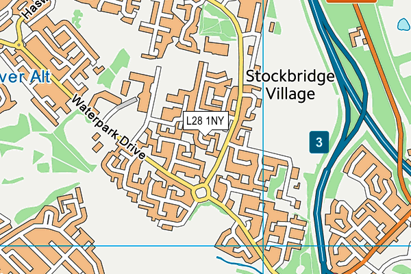 L28 1NY map - OS VectorMap District (Ordnance Survey)