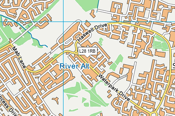 L28 1RB map - OS VectorMap District (Ordnance Survey)