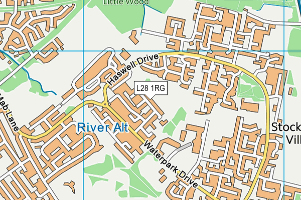 L28 1RG map - OS VectorMap District (Ordnance Survey)