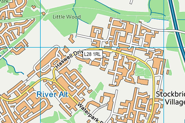 L28 1RL map - OS VectorMap District (Ordnance Survey)