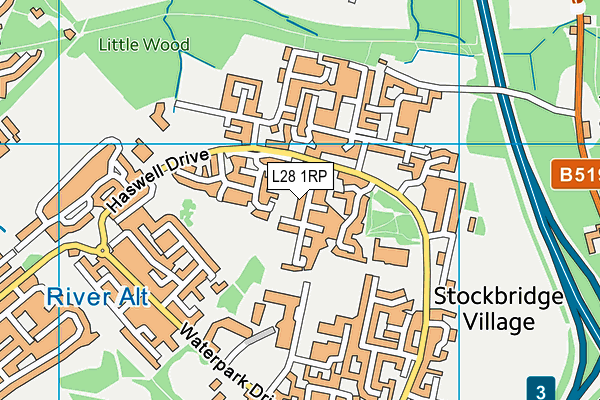 L28 1RP map - OS VectorMap District (Ordnance Survey)