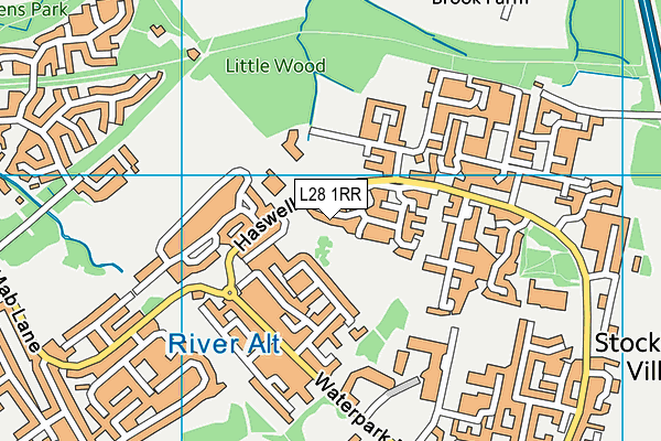 L28 1RR map - OS VectorMap District (Ordnance Survey)