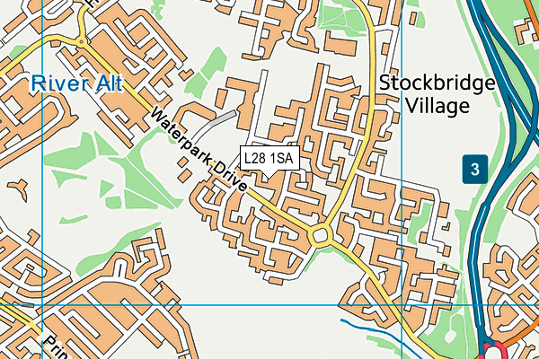 L28 1SA map - OS VectorMap District (Ordnance Survey)
