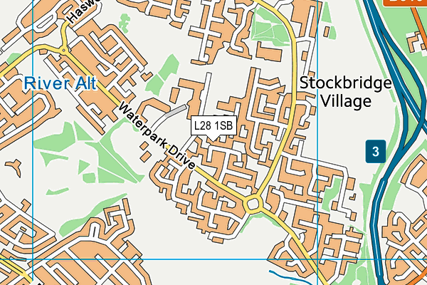 L28 1SB map - OS VectorMap District (Ordnance Survey)