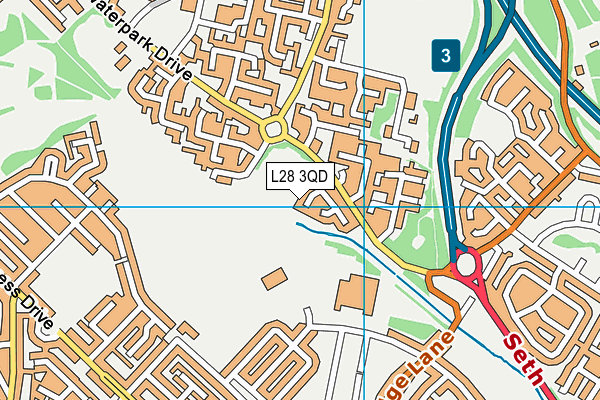L28 3QD map - OS VectorMap District (Ordnance Survey)