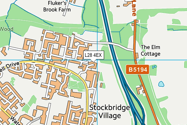 L28 4EX map - OS VectorMap District (Ordnance Survey)