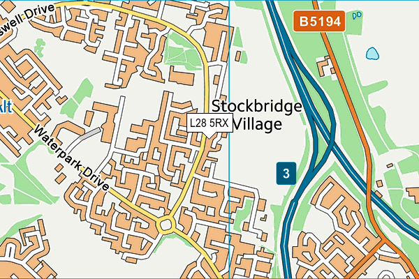L28 5RX map - OS VectorMap District (Ordnance Survey)