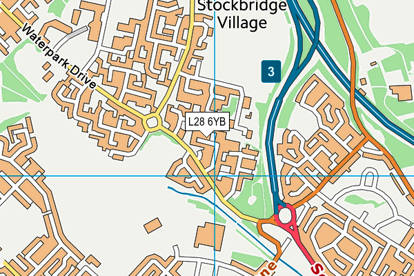 L28 6YB map - OS VectorMap District (Ordnance Survey)