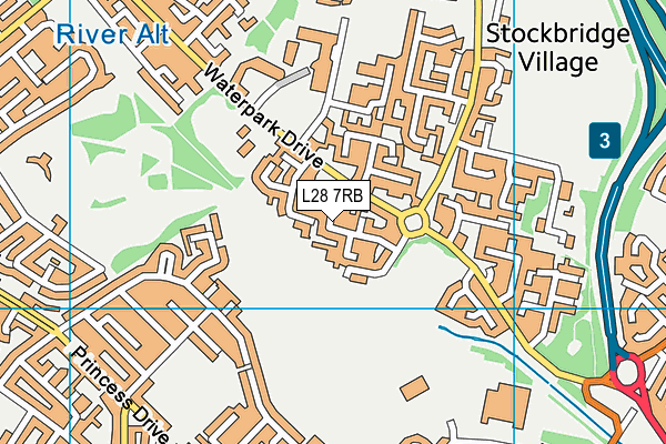 L28 7RB map - OS VectorMap District (Ordnance Survey)