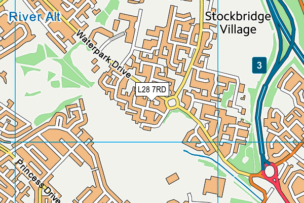 L28 7RD map - OS VectorMap District (Ordnance Survey)