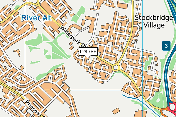 L28 7RF map - OS VectorMap District (Ordnance Survey)