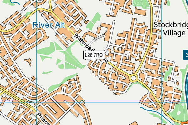 L28 7RQ map - OS VectorMap District (Ordnance Survey)