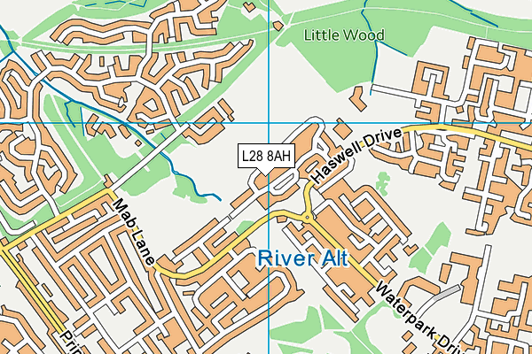L28 8AH map - OS VectorMap District (Ordnance Survey)
