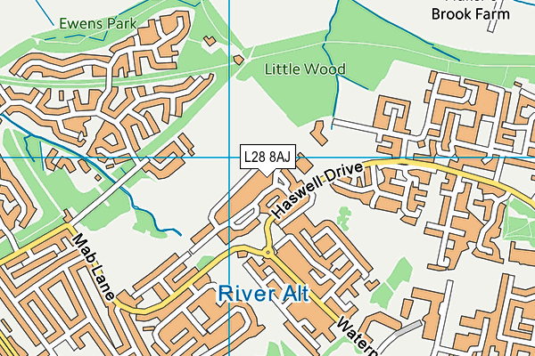St Albert's Catholic Primary School map (L28 8AJ) - OS VectorMap District (Ordnance Survey)