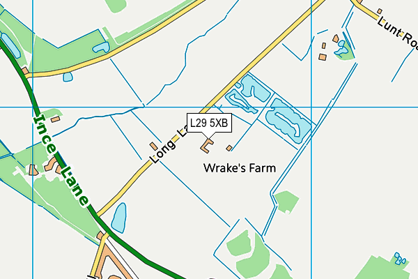 L29 5XB map - OS VectorMap District (Ordnance Survey)