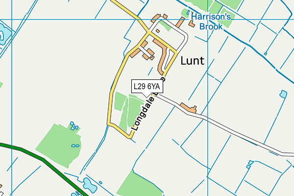 L29 6YA map - OS VectorMap District (Ordnance Survey)