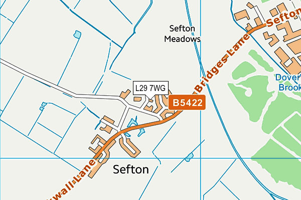 L29 7WG map - OS VectorMap District (Ordnance Survey)