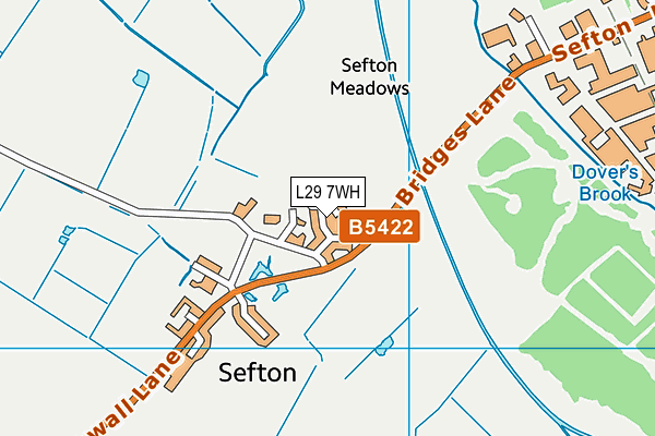 L29 7WH map - OS VectorMap District (Ordnance Survey)