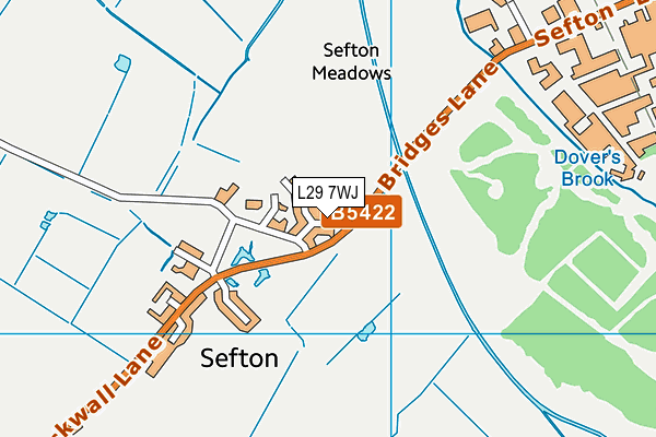 L29 7WJ map - OS VectorMap District (Ordnance Survey)