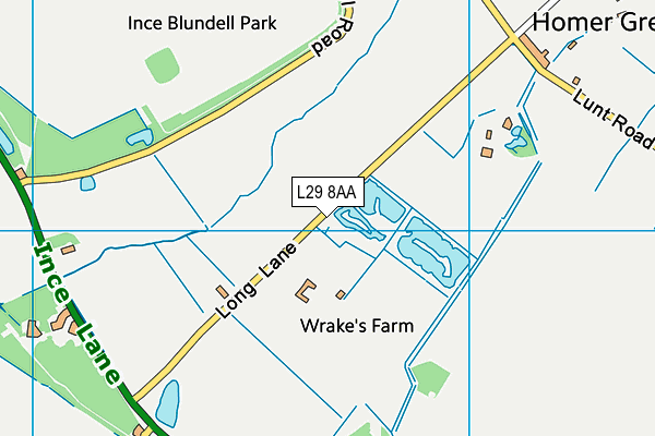 L29 8AA map - OS VectorMap District (Ordnance Survey)