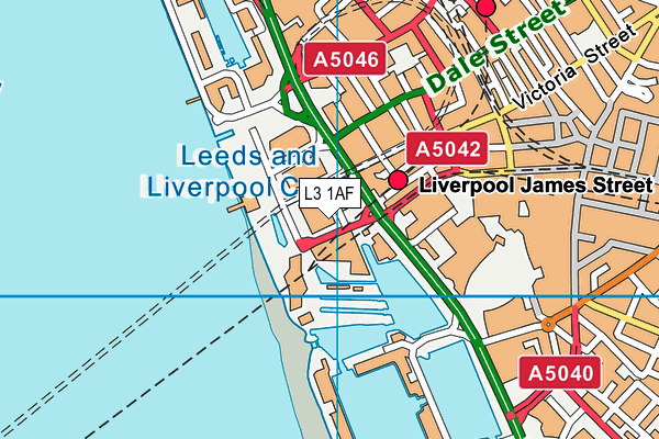 L3 1AF map - OS VectorMap District (Ordnance Survey)