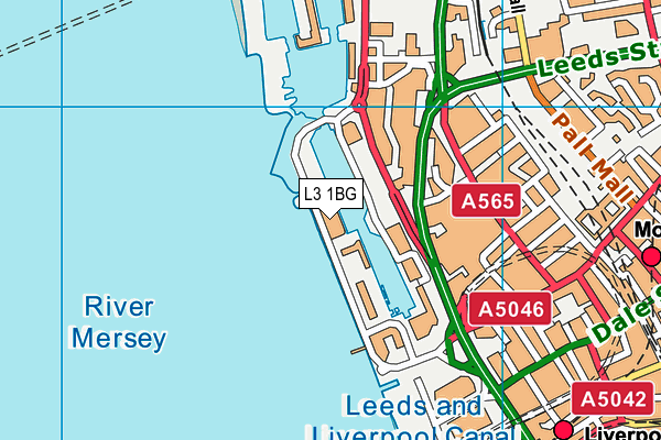 L3 1BG map - OS VectorMap District (Ordnance Survey)