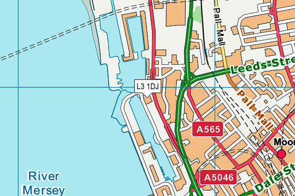 L3 1DJ map - OS VectorMap District (Ordnance Survey)