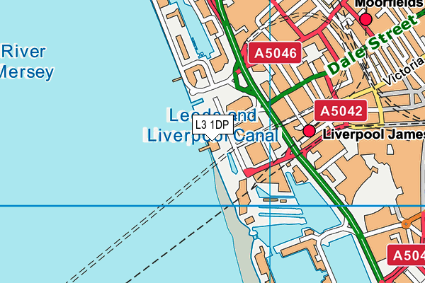 L3 1DP map - OS VectorMap District (Ordnance Survey)