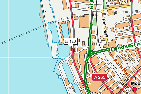 L3 1ED map - OS VectorMap District (Ordnance Survey)