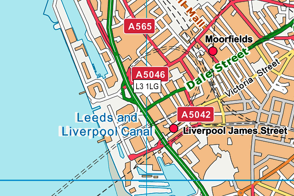 L3 1LG map - OS VectorMap District (Ordnance Survey)