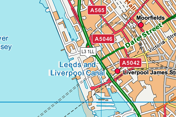 L3 1LL map - OS VectorMap District (Ordnance Survey)