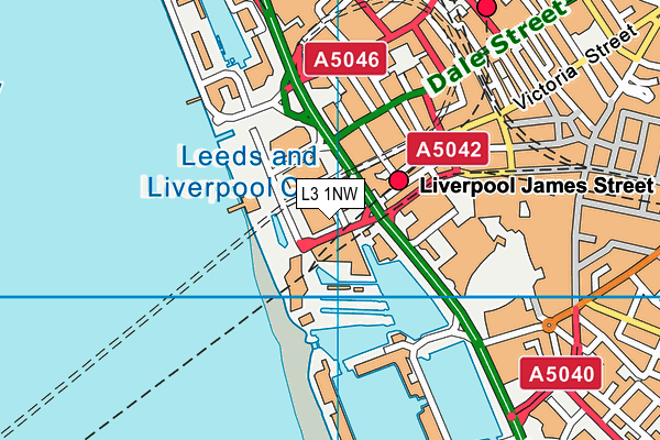 L3 1NW map - OS VectorMap District (Ordnance Survey)