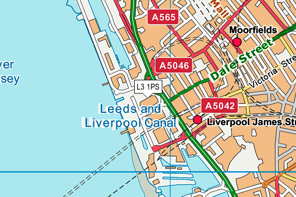 L3 1PS map - OS VectorMap District (Ordnance Survey)