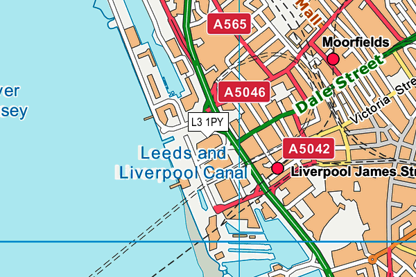 L3 1PY map - OS VectorMap District (Ordnance Survey)