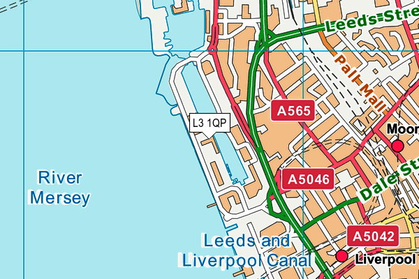 L3 1QP map - OS VectorMap District (Ordnance Survey)
