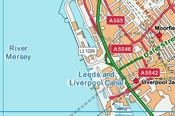Harbour Club (Liverpool) map (L3 1QW) - OS VectorMap District (Ordnance Survey)