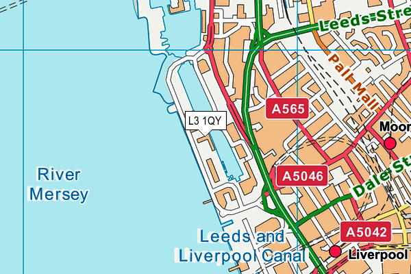 L3 1QY map - OS VectorMap District (Ordnance Survey)