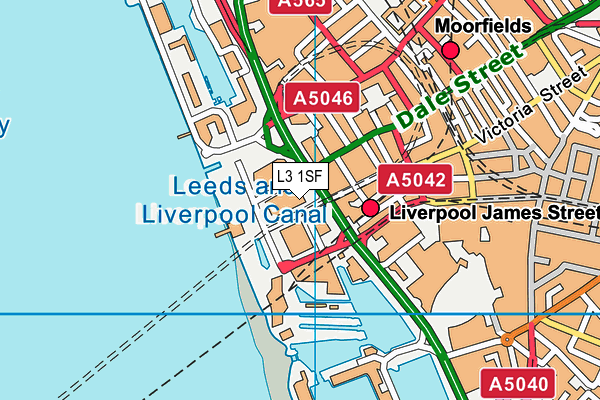 L3 1SF map - OS VectorMap District (Ordnance Survey)